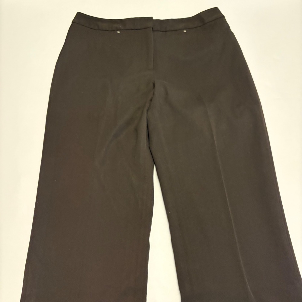 Elliott Lauren Wide Leg Trousers Women 8 Brown Professional Workwear Pants